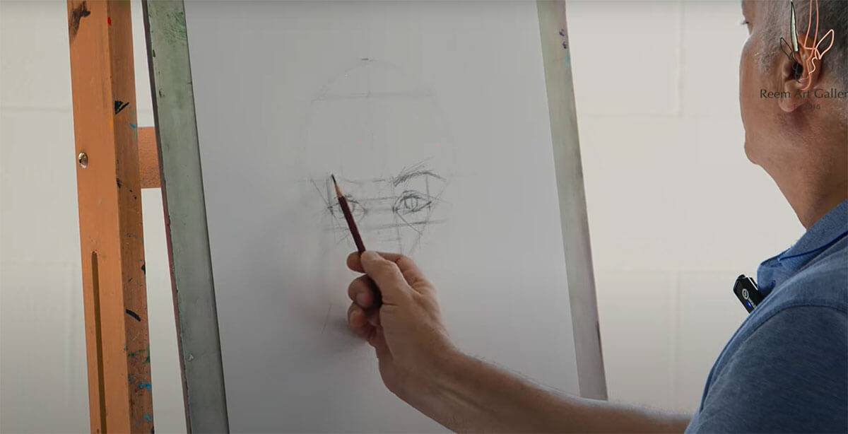 Beginners Pencil Quick Sketch - Portrait | Easy Step By Step Tutorial with Jivan Hovhannisyan